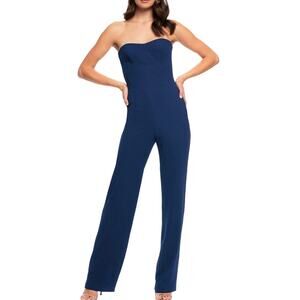 NWT Dress The Population Alexis Strapless Jumpsuit in Pacific XXL